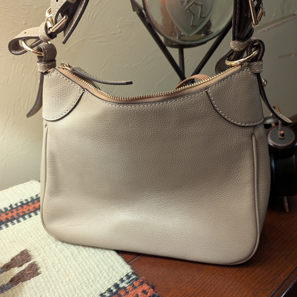 Dooney & Bourke Taupe Leather Shoulder Bag NWOT - Picture 6 of 10